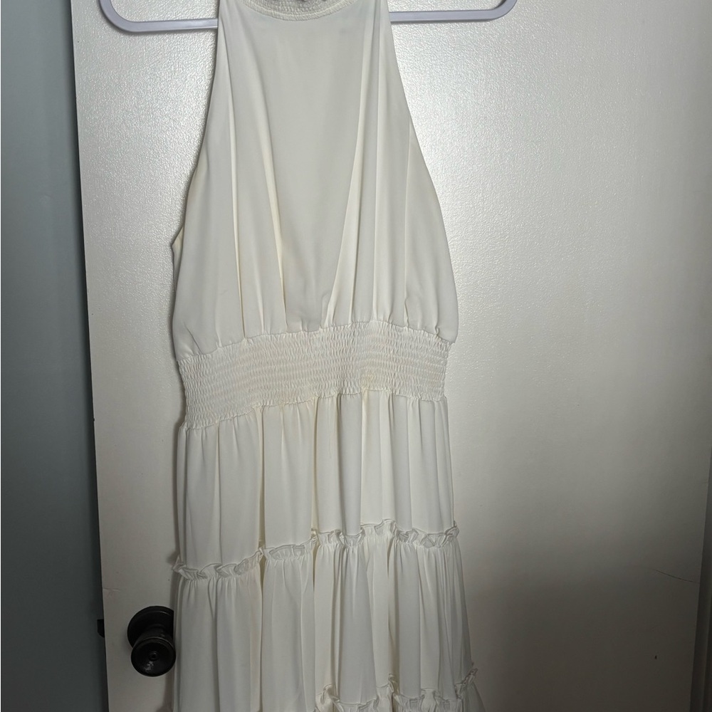 She + Sky Cream Dress